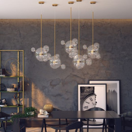 Светильник подвесной 4640/12LB Odeon Light Золотой/прозрачный