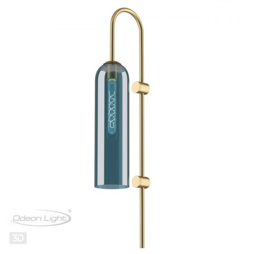 Светильник настенный 4641/1W Odeon Light Золотой/синий