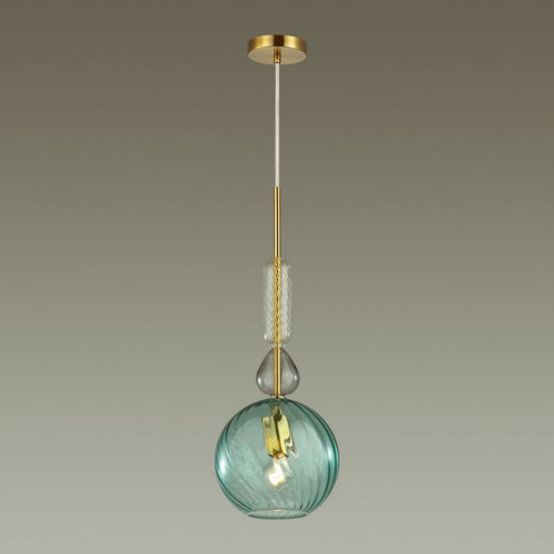 Светильник подвесной 4648/1 Odeon Light Золотой/синий/разноцветный