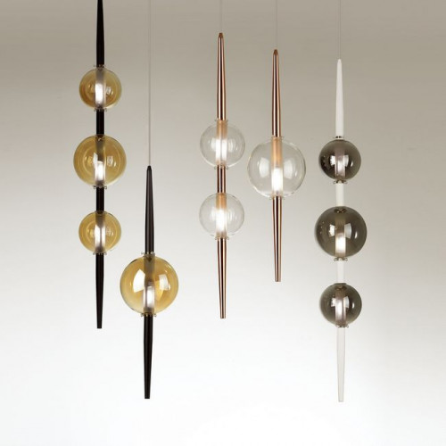Светильник подвесной 4684/1 Odeon Light Черный/янтарный