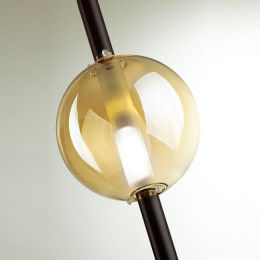Светильник подвесной 4684/1 Odeon Light Черный/янтарный