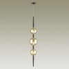 Светильник подвесной 4684/3 Odeon Light Черный/янтарный