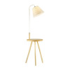 Торшер 4667/1F Odeon Light Светлое дерево/рогожка