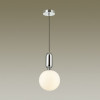 Светильник подвесной 4670/1 Odeon Light Хром/белый