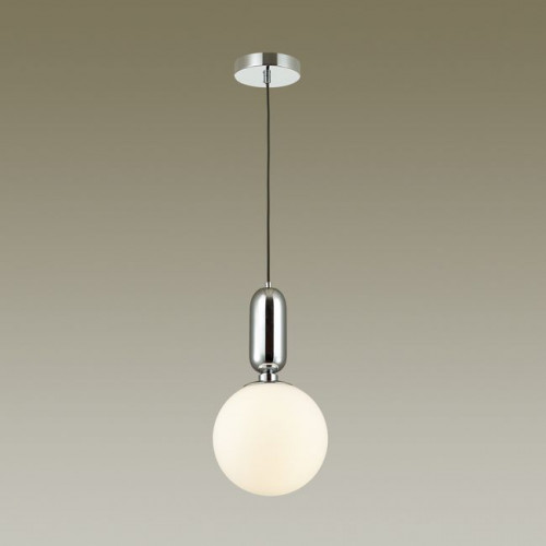 Светильник подвесной 4670/1 Odeon Light Хром/белый