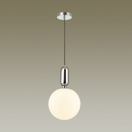 Светильник подвесной 4673/1 Odeon Light Хром/белый