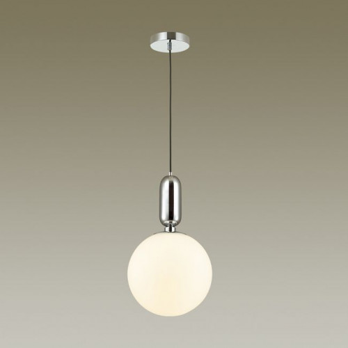 Светильник подвесной 4673/1 Odeon Light Хром/белый