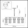 Люстра 4653/5 Odeon Light Черный/золотой/прозрачный