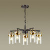Люстра 4653/5 Odeon Light Черный/золотой/прозрачный
