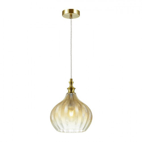 Светильник подвесной 4707/1 Odeon Light Янтарный/бронзовый