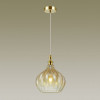 Светильник подвесной 4707/1 Odeon Light Янтарный/бронзовый