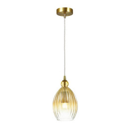 Светильник подвесной 4712/1 Odeon Light Янтарный/бронзовый