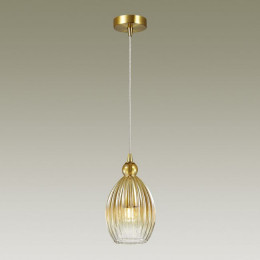 Светильник подвесной 4712/1 Odeon Light Янтарный/бронзовый