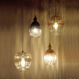 Светильник подвесной 4713/1 Odeon Light Дымчатый/хром