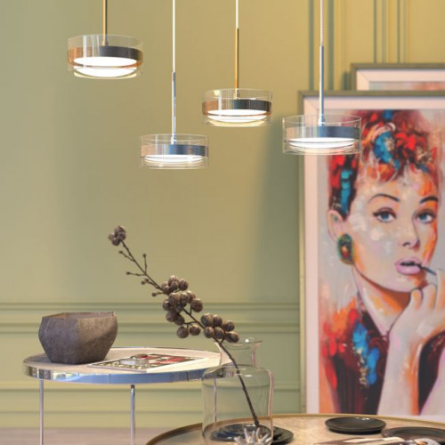 Светильник подвесной 4728/14L Odeon Light Хром/прозрачный