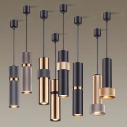 Светильник подвесной 4739/5L Odeon Light Золотой/черный