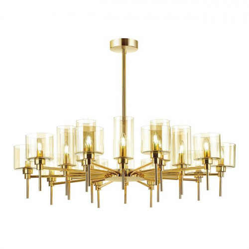 Люстра 4689/20 Odeon Light Золотой/янтарный