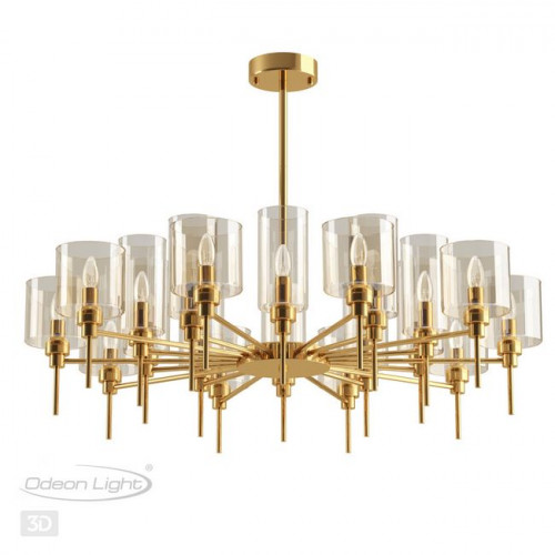 Люстра 4689/20 Odeon Light Золотой/янтарный
