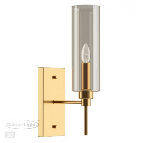 Светильник настенный 4689/1W Odeon Light Золотой/янтарный