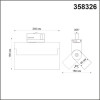 Светильник трековый 358326 Novotech Черный