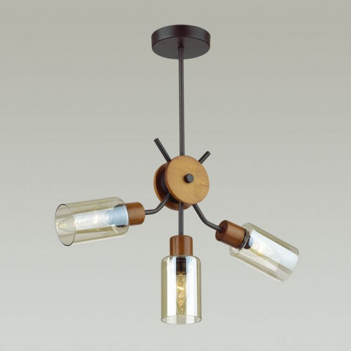 Люстра 4492/3C Lumion Черный, дерево