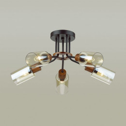 Люстра 4492/5C Lumion Черный, дерево
