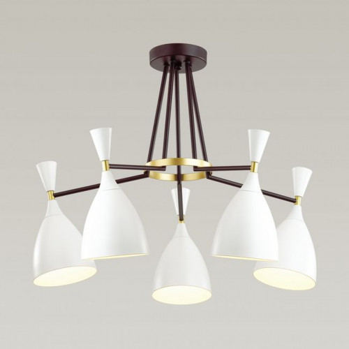 Люстра 4494/5C Lumion Белый, черный, золотой