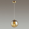 Светильник подвесной 4758/1 Odeon Light Янтарный/бронзовый