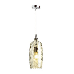 Светильник подвесной 4768/1 Odeon Light 'коньячный'/хром