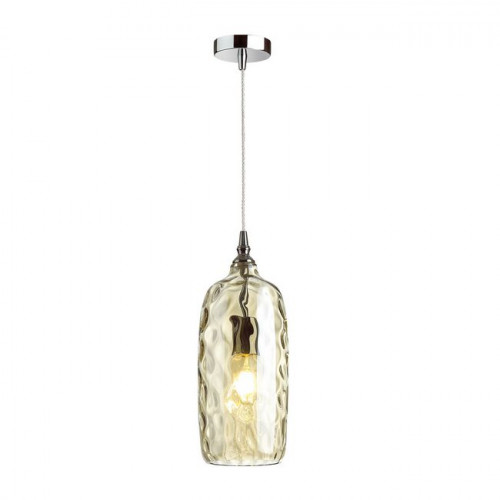 Светильник подвесной 4768/1 Odeon Light 'коньячный'/хром