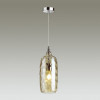 Светильник подвесной 4768/1 Odeon Light 'коньячный'/хром