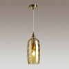 Светильник подвесной 4769/1 Odeon Light Янтарный/бронзовый