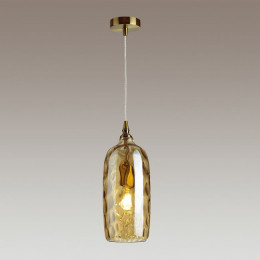 Светильник подвесной 4769/1 Odeon Light Янтарный/бронзовый