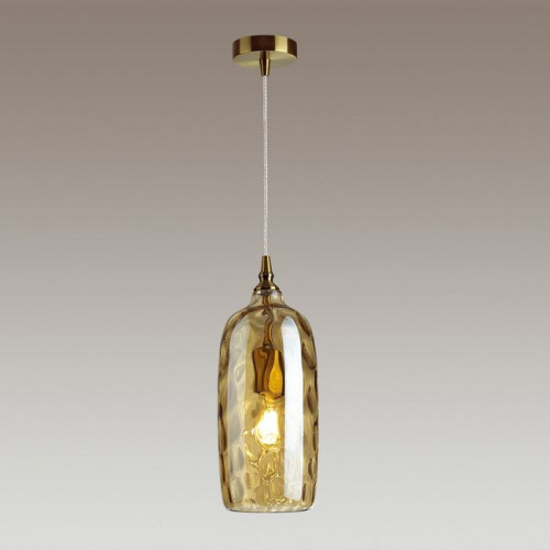 Светильник подвесной 4769/1 Odeon Light Янтарный/бронзовый