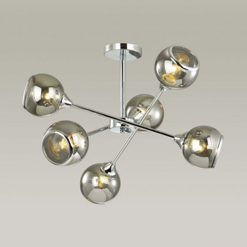 Люстра 4530/6C Lumion Хром, дымчатый