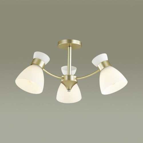 Люстра 4535/3C Lumion Матовое золото, белый