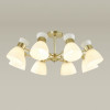 Люстра 4535/8C Lumion Матовое золото, белый