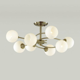 Люстра 4537/8C Lumion Античная бронза, белый