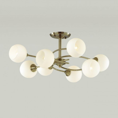 Люстра 4537/8C Lumion Античная бронза, белый