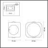 Светильник настенный 4222/4WL Odeon Light Черный