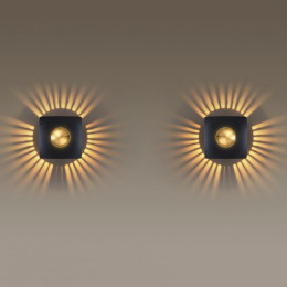 Светильник настенный 4224/13WL Odeon Light Черный/золотистый/металл