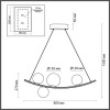 Светильник подвесной 4267/4 Odeon Light Белый/черный