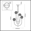 Люстра 4785/4 Odeon Light Золото/серебристый/металл/стекло