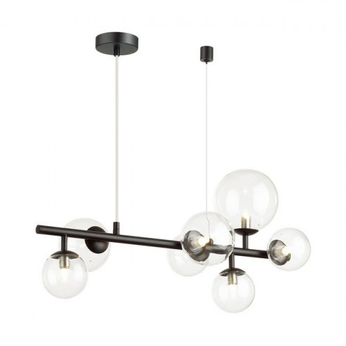 Люстра 4818/7 Odeon Light Черный/прозрачный