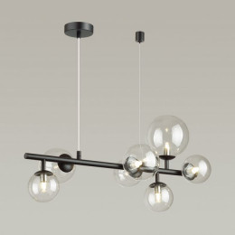 Люстра 4818/7 Odeon Light Черный/прозрачный