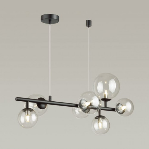 Люстра 4818/7 Odeon Light Черный/прозрачный