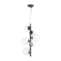 Светильник подвесной 4818/6 Odeon Light Черный/прозрачный