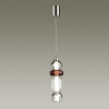 Светильник подвесной 4826/18L Odeon Light Хром/дымчатый/бордовый