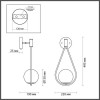Светильник настенный 4810/1W Odeon Light Золтой/черный/белый
