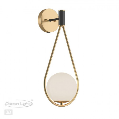 Светильник настенный 4810/1W Odeon Light Золтой/черный/белый